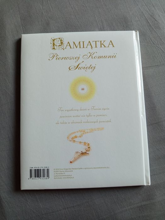 Pamiątka pierwszej komunii Świętej