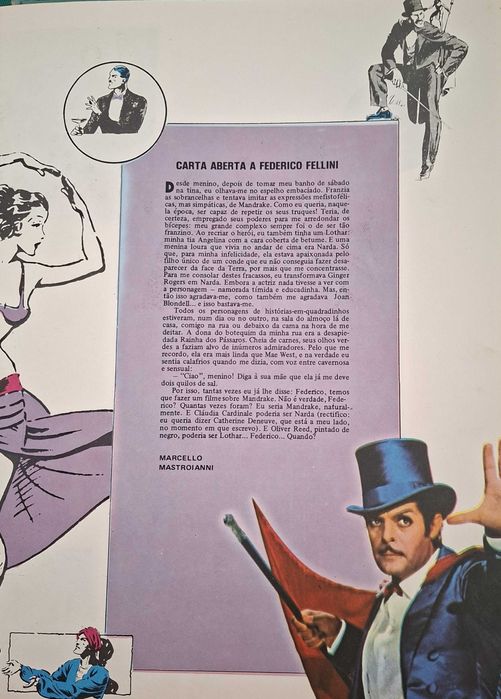 BD Mandrake No País dos Faquires, A.P.R., com defeitos impressão, 1979