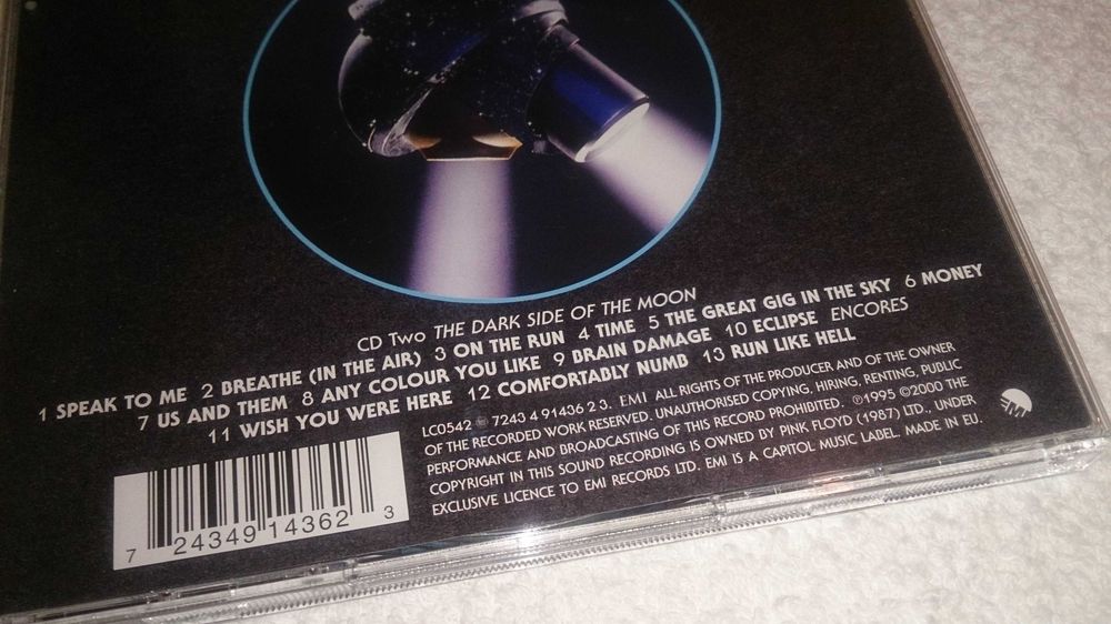 pink floyd (pulse) 2 cds ao vivo raro