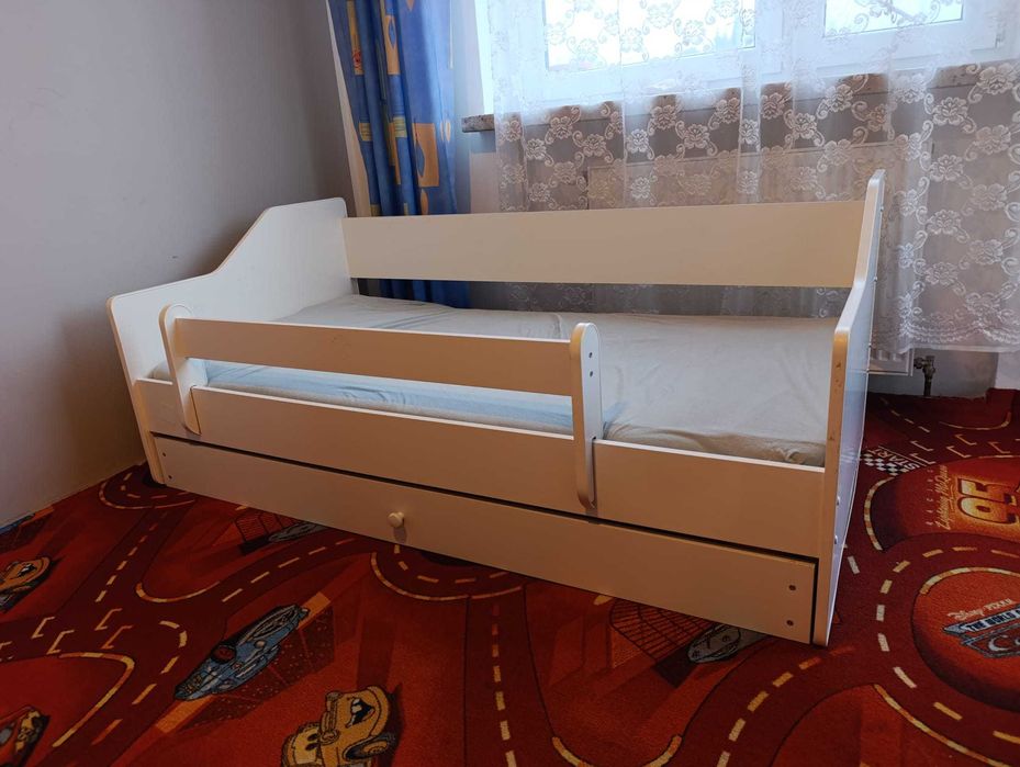 Łóżko podwójne dziecięce LULU II 160x80 używane Biały