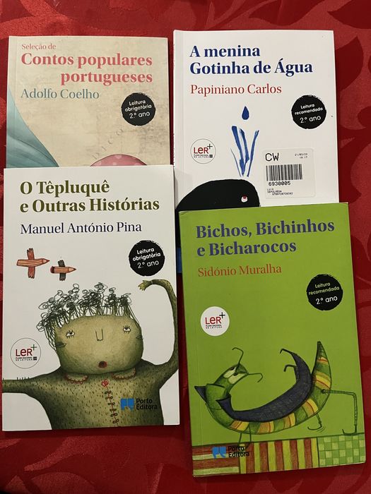 Livros leitura obrigatoria 2o ano - a menina gotinha de agua e outros