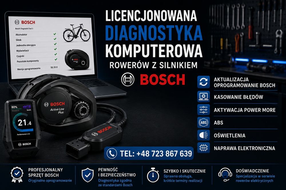 Diagnostyka Bosch Rowerów Elektrycznych.