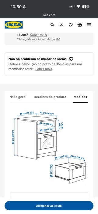 IKEA - Mesa de cabeceira x2, branco, 39x41x53 cm