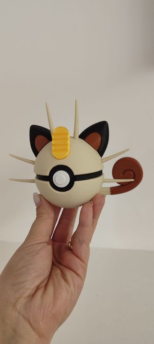Meowth pokeball pokemon 3d