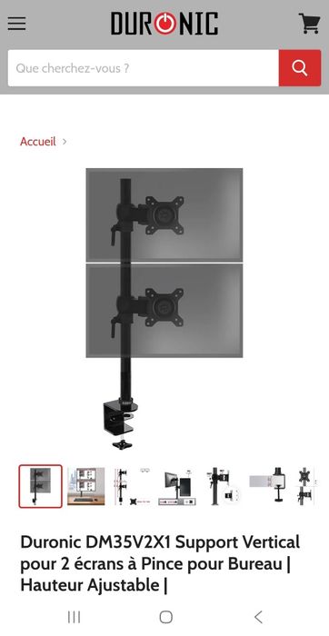 Suporte duplo para monitores