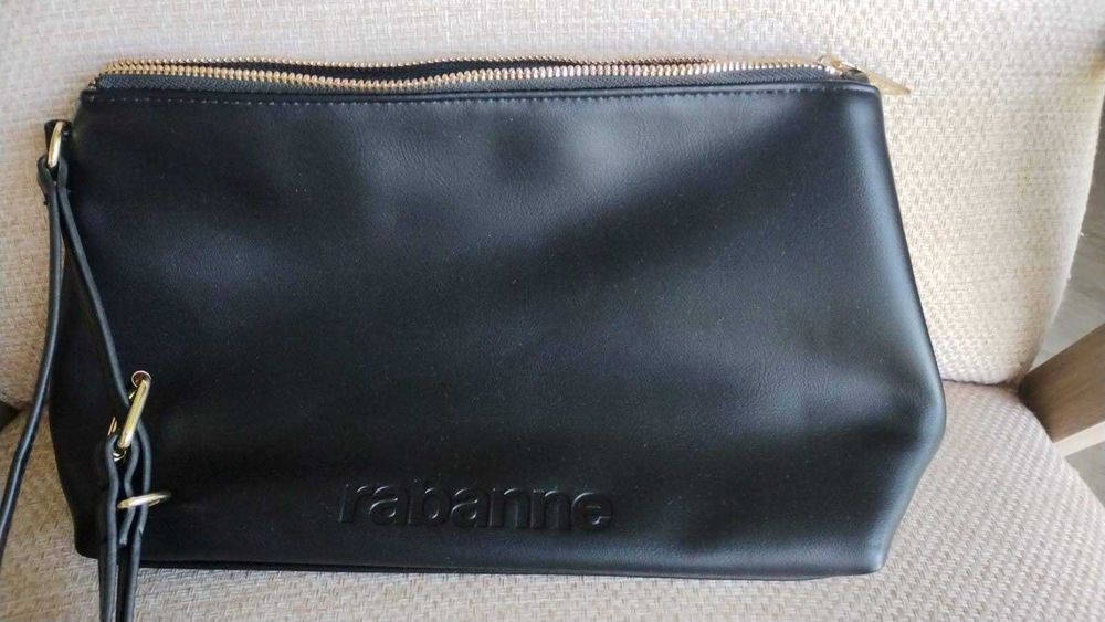 Nowa elegancka kosmetyczka z rączką saszetka markowa Paco Rabanne