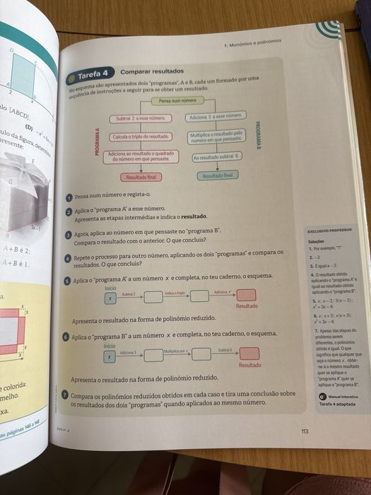 Manuais do professor matematica 8ano