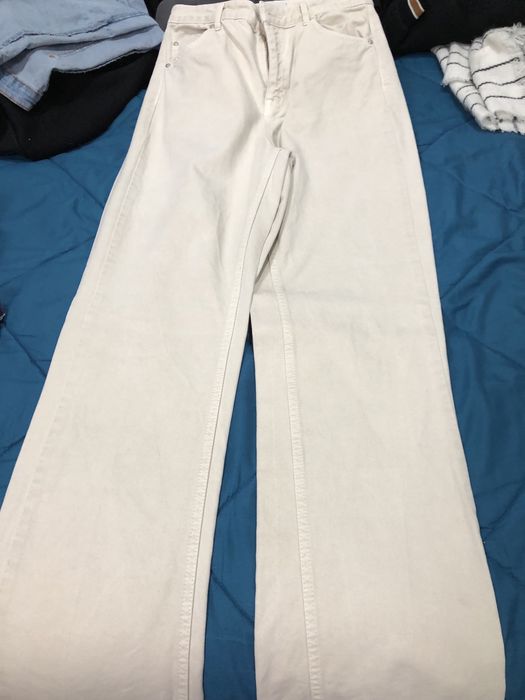 Calça de ganga bege