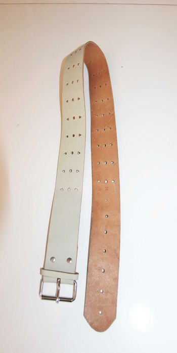 Pasek skóra naturalna, 90 cm, stan idealny