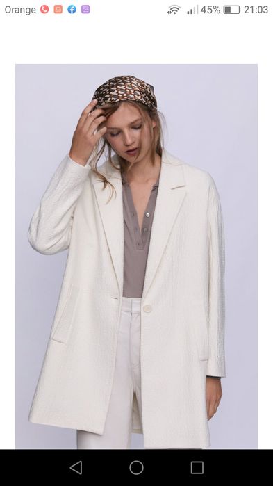 Zara nowy płaszcz rozm. M