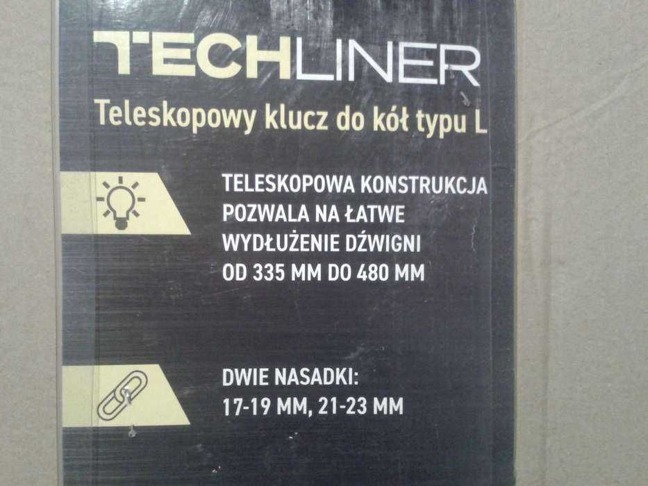 Teleskopowy KLUCZ DO KÓŁ typu L 33-48 cm dwie nasadki 17-19, 21-23 mm