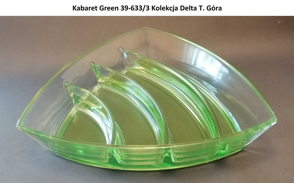 Kabaret 39-633/3 Green– Huta Szkła Ząbkowice