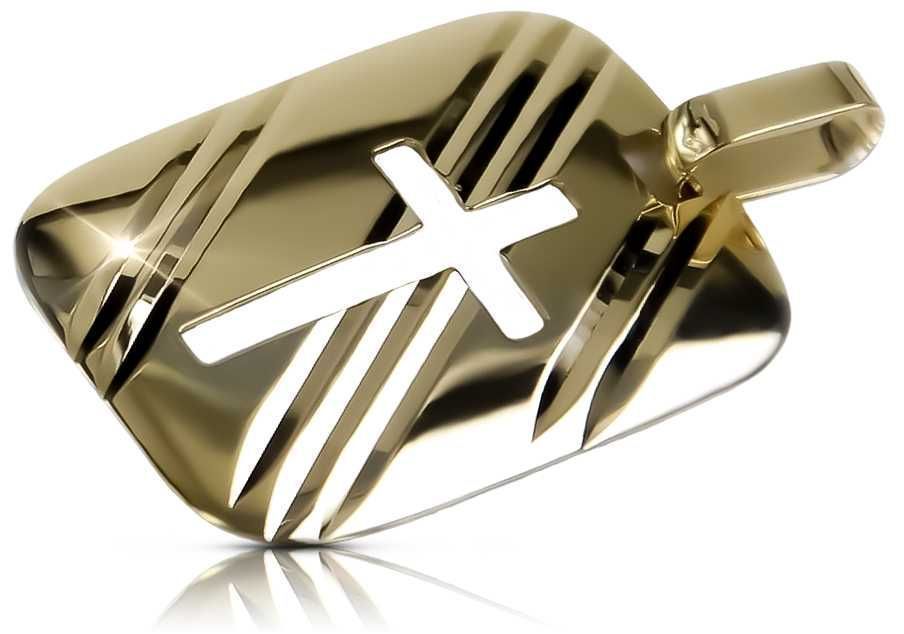 Złoty medalik ikona Krzyżyk 14k pm009y Warszawa