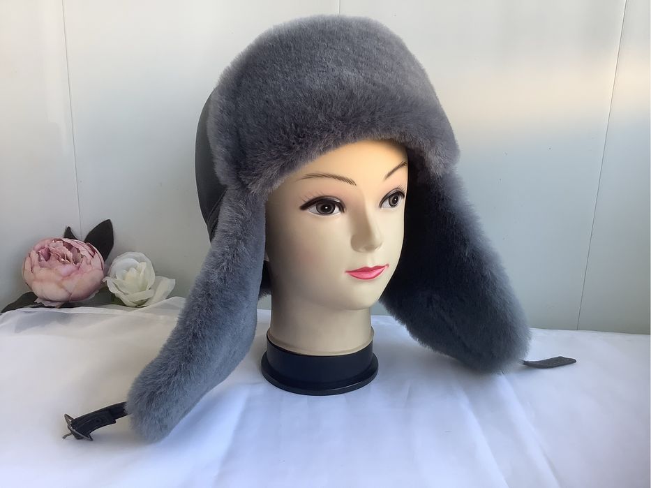 Шапка ушанка овчина чоловіча жіноча