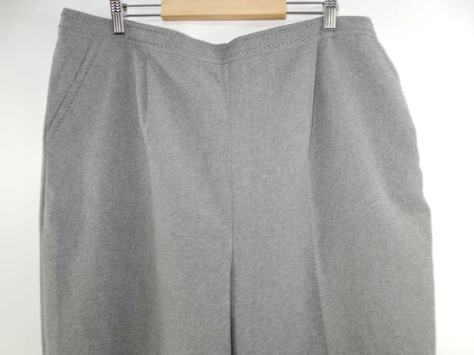 Spodnie szare eleganckie biurowe praca kant 50 52 5XL 6XL