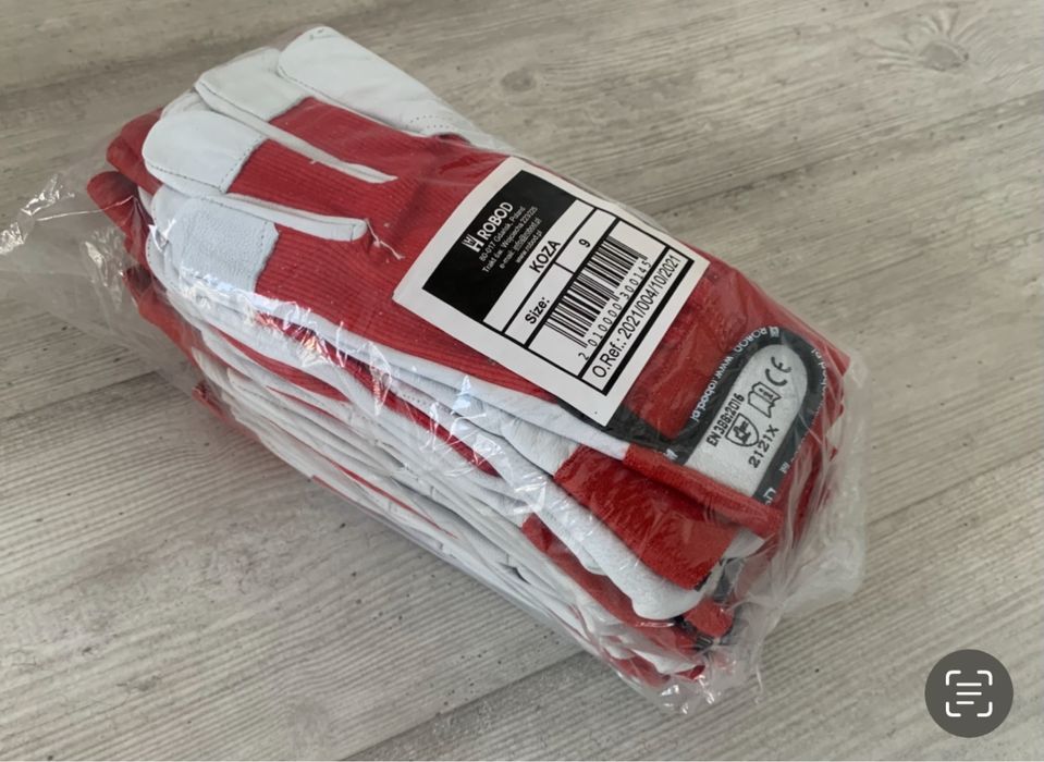 Rekawice koza regulowane na rzep 100 par