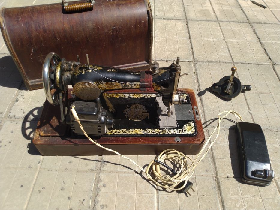настольный Зингер и электропривод, Шотландия 1914г Singer Zinger