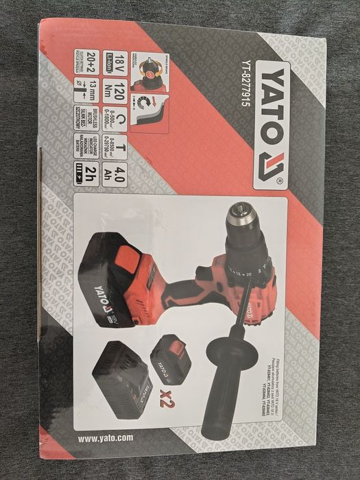 Zestaw narzędzi Szlifierka, Wiertarko-wkrętarka Zakrętarka Yato 18v