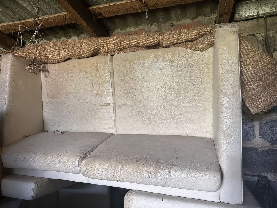 Skorzana kanapa - 3 sztuki