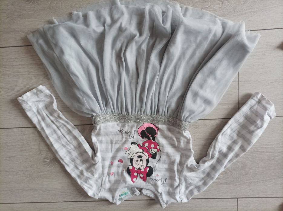 Ubranka wiosenne dziewczynka 86 Paczka sukienki bluzki rampersy