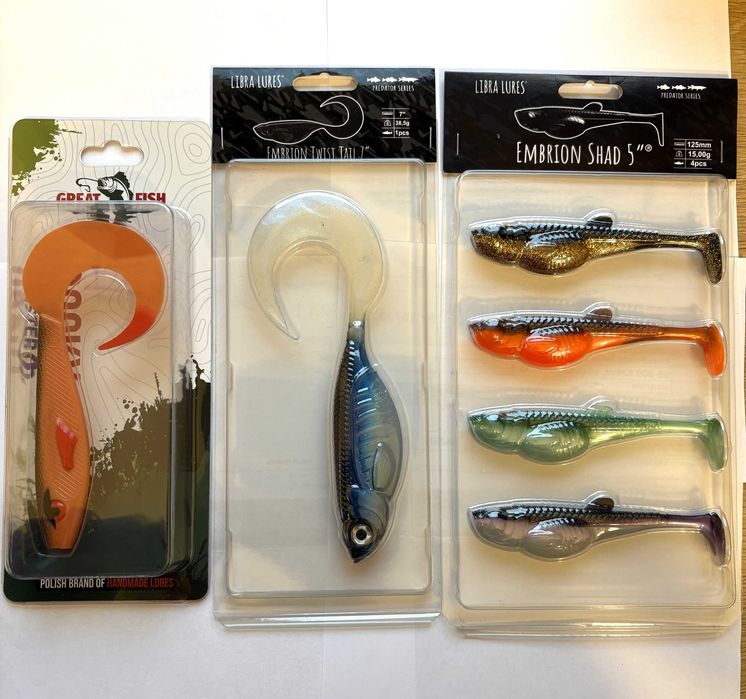 Zestaw mega przynęt gumowych