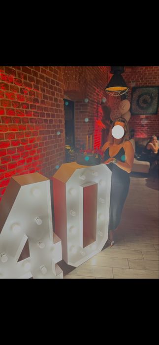 Cyfry ledowe 18,40 wysokość 120cm