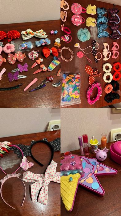 Резиночки заколочки обручі косметика для дівчинки , все за 300грн