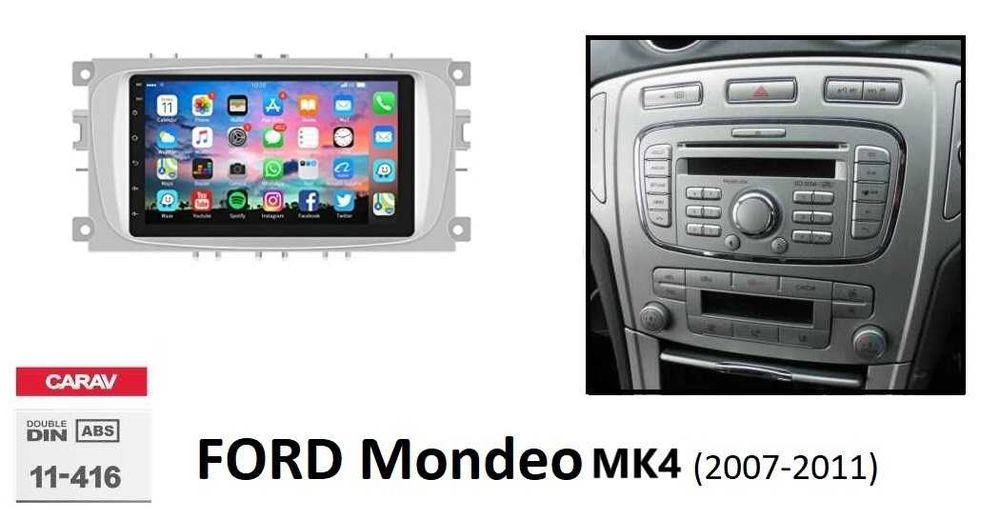 (NOVO) Rádio 2DIN • FORD • Mondeo MK4 (2007 a 2014) • Android 4+64GB