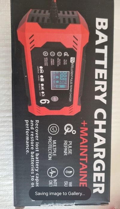 Vendo carregador inteligente de bateria 12V 6A, novo e na caixa.