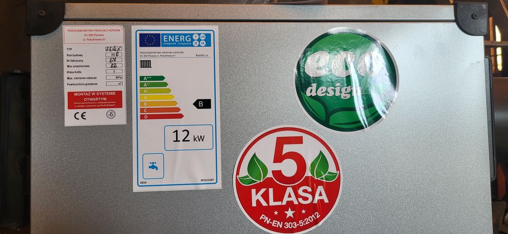 Piec drewno węgiel 12 kW kocioł
