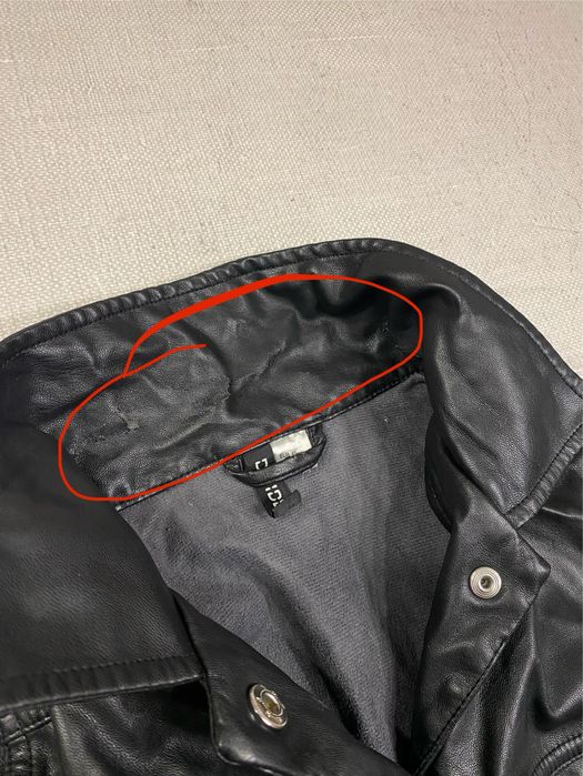 Шкіряна куртка H&m жіноча