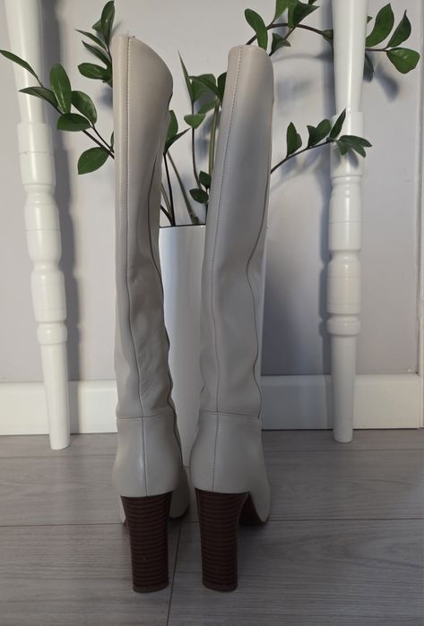 Kozaki skórzane Mango rozm. 38