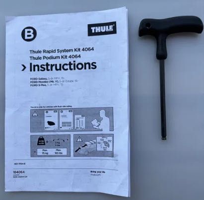 Thule Rapid System 753 + KIT 4064 - FORD MONDEO 2015 e S-MAX 2015 GALAXY 2015