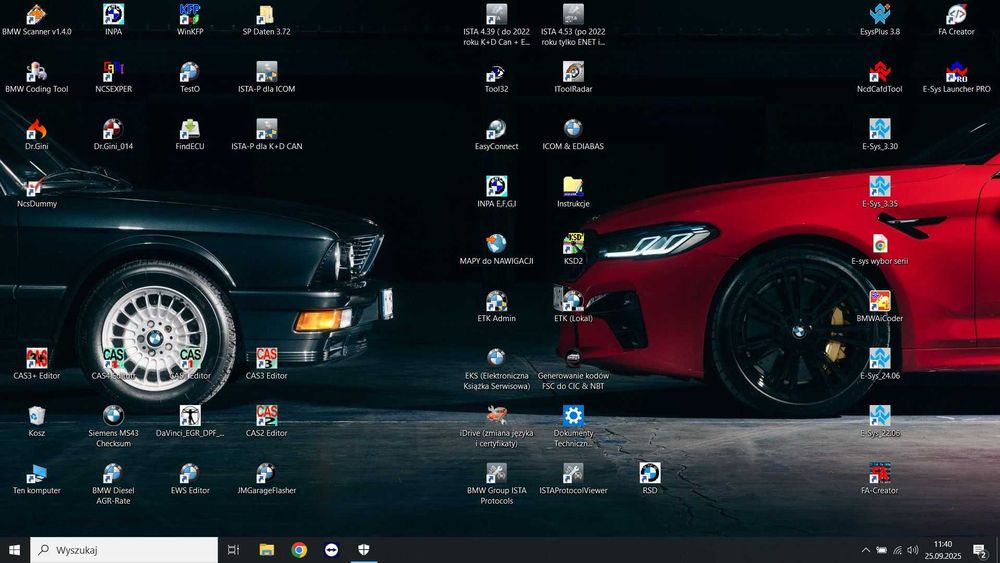 Laptop Dell Pakiet BMW Mini ISTA INPA ENET ICOM Esys K+D Can