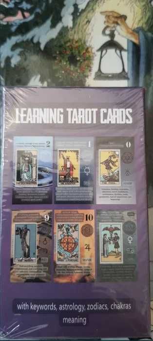 Karty Tarota do nauki z opisami Learning Tarot cards nowe w folii.
