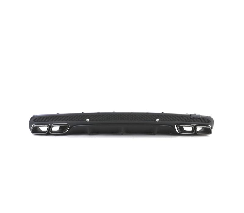 DIFUSOR MERCEDES CLASSE C W205 SEDAN 14-18 LOOK AMG + PONTEIRAS DE ESCAPE PRETAS