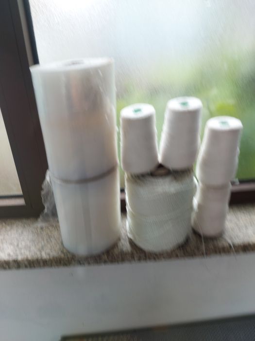 4 bobinas de fio de algodão 2 bobinas de plástico 1 bobina cordel de n