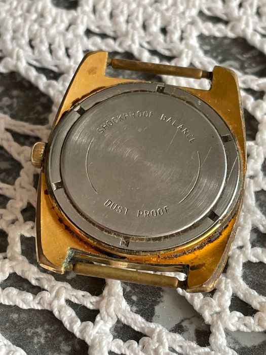 Starszy męski złocony zegarek Wostok AU 10