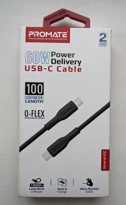 Кабель Promate  USB-C to USB-C
