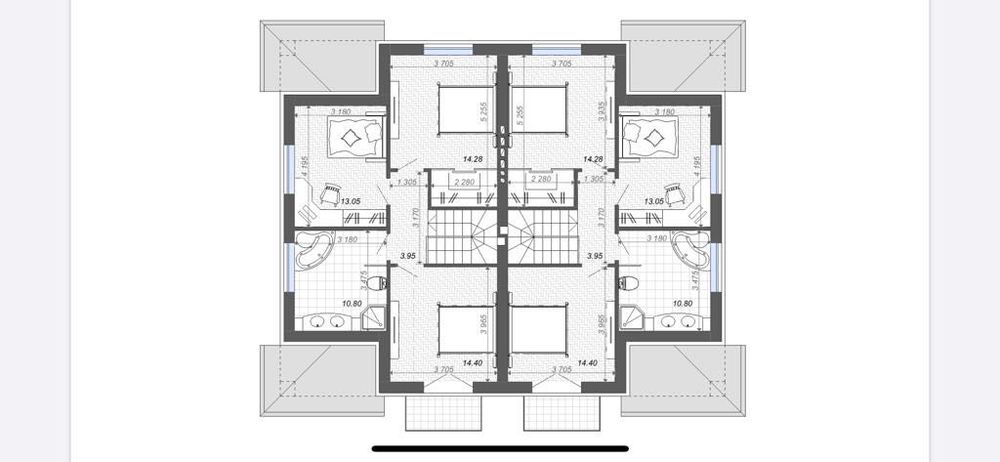 Продам дуплекс в котеджному містечку в Лісовій Бучі під чистову