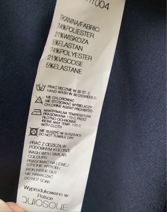 Granatowa spódnica rozm 38