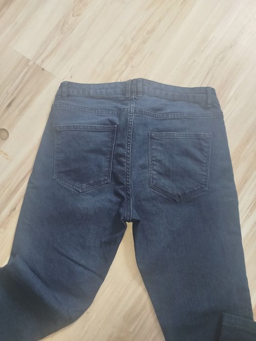 Spodnie Jeansy 2 pary+1 materiałowe (dziś 20zł)