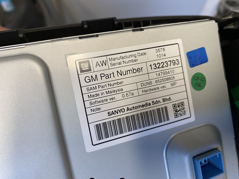 Nawigacja Opel Insignia A DVD 800 kompletna wyświetlacz