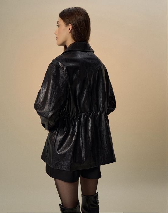 Жіноча шкіряна куртка house чорного кольору розмір L