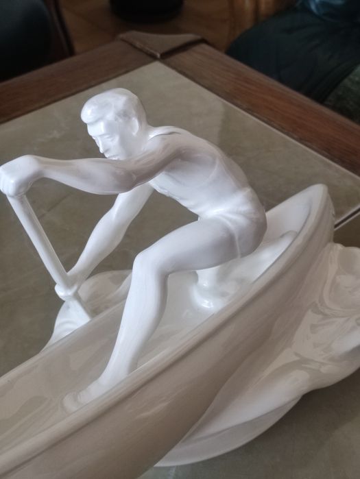 Duźa ceramiczna figura Jihokera Bechynē Czechosłowacja lata 60 te.