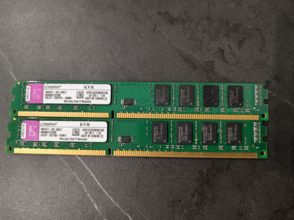 Memorias RAM DDR3 4gb(2GBx2) 1333mhz