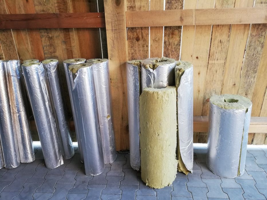 Wełna/Otulina izolacyjna do rur/instalacji technicznych Steinwool Alu