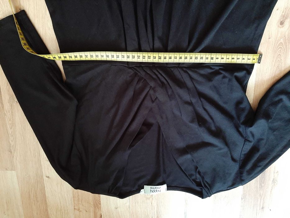 Czarna sukienka ciążowa i do karmienia Happy Mama rozm. L