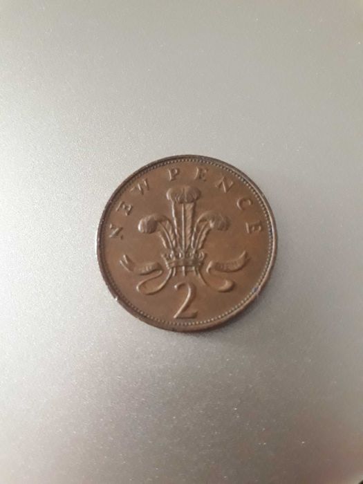 Moeda Rara 2 pence 1971 Elizabeth II, bom estado