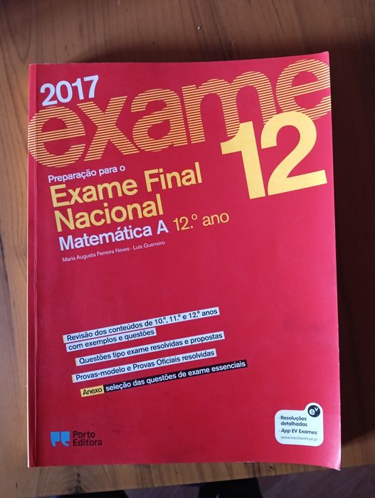 Livro de preparação de exame de Matemática A